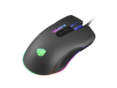 Геймърска мишка Fury Scrapper 6400 DPI оптична, RGB подсветка, софтуер, 7 бутона, черна