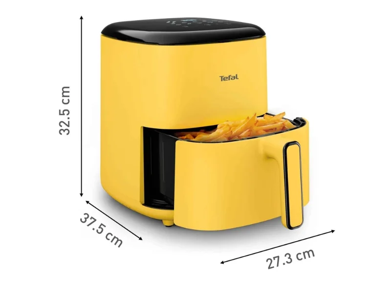 Фритюрник с горещ въздух Tefal – EY2452E0, 5.0L, жълт