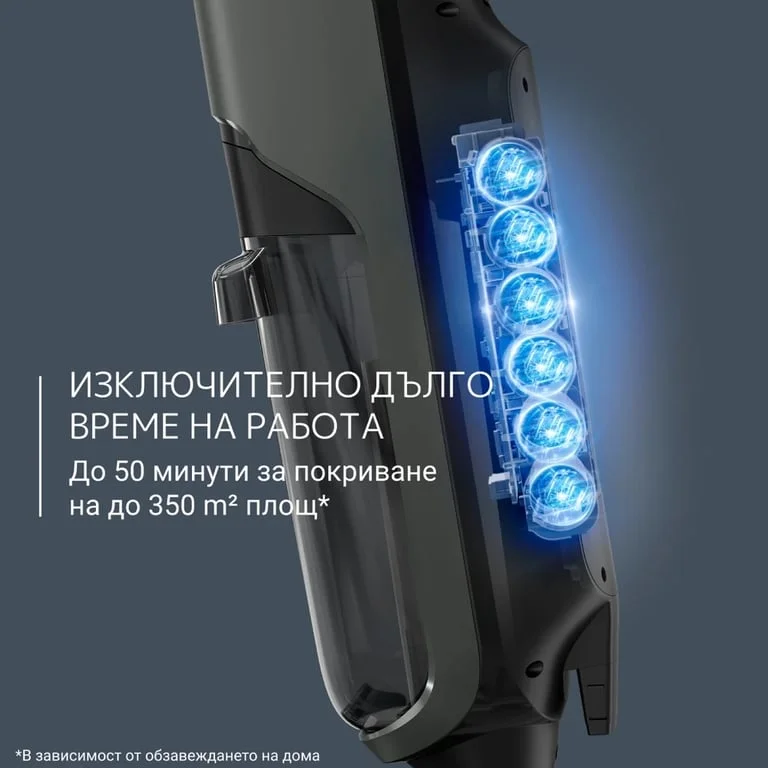 Прахосмукачка Rowenta GZ5035WO X-Clean 4, безжична, мокро и сухо почистване