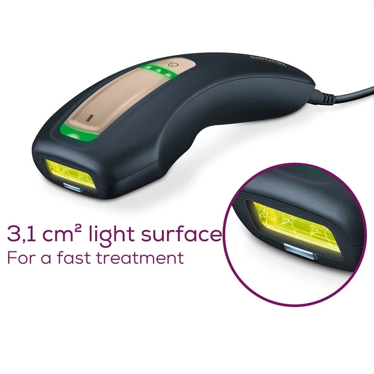 Beurer IPL 5800 PureSkin Pro Hair-remover, Auto flash, 3.1 cm2, 600 000 pulses, safe skin sensor, UV filter, 3 energy levels, black