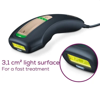 Beurer IPL 5800 PureSkin Pro Hair-remover, Auto flash, 3.1 cm2, 600 000 pulses, safe skin sensor, UV filter, 3 energy levels, black