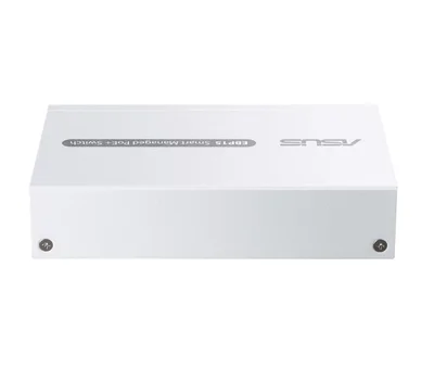 Asus Business 5Port Smart Managed Switch PoE+,ExpertWiFi EBP15, 4 ports PoE+, 60W, VLAN, QoS, Port Mirroring, wall mounting,White