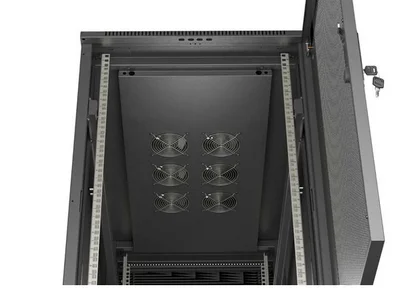 Lanberg Rack Cabinet 19" Free-Standing 22U/600X1200 (FlAT Pack) With Mesh Door Black