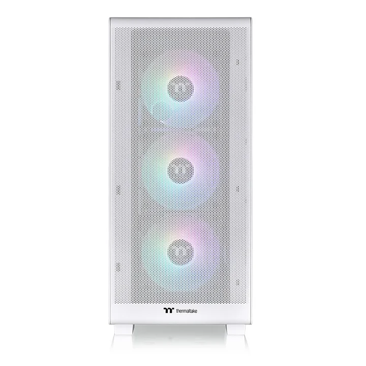 Кутия за компютър Thermaltake S250 TG ARGB Snow Middle Tower, бял