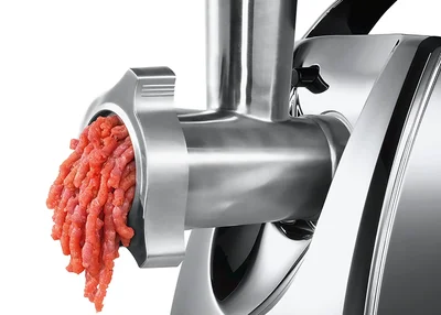 Bosch MFW67450, Meat mincer, ProPower 2000W, 3,5 kg/min, nr. 8, 3 sieves, kebbe attachment, juice extractor, reverse function, fruit press