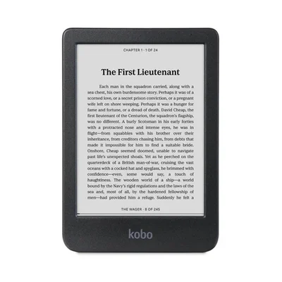 Електронен четец Kobo Clara BW 6" E Ink Carta 1300, 1448 x 1072, 16GB, ComfortLight PRO, Wi-Fi, Bluetooth, USB-C, IPX8, Черен