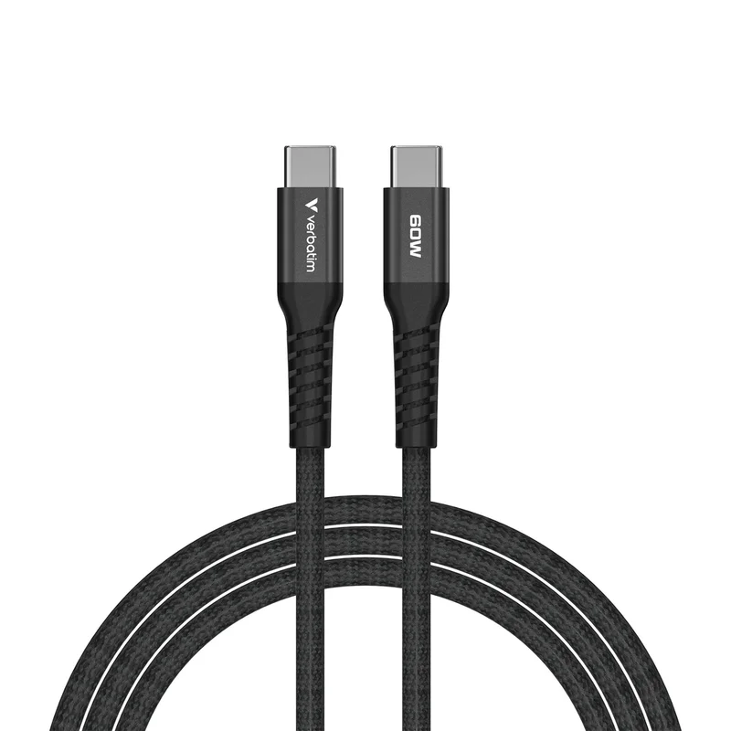 Verbatim Sync & Charge USB-C to USB-C 60W Magnetic 120 cm - Black