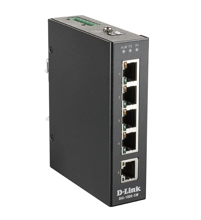 D-Link 5 Port Unmanaged Switch with 5 x 10/100 BaseT(X) ports