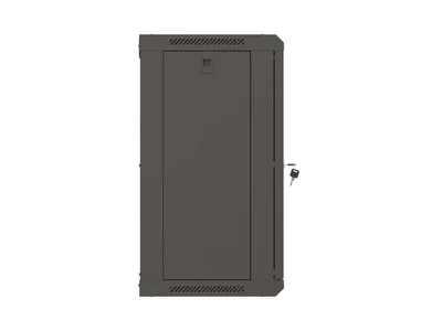 Lanberg Rack Cabinet, 19" wall-mount 12U/540x350 (flat pack) with glass door, Black