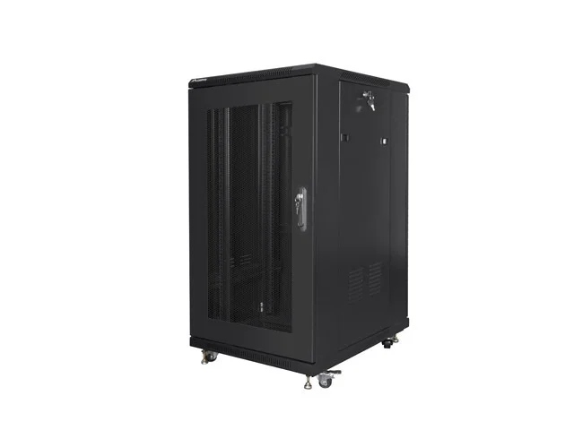 Lanberg rack cabinet 19" free-standing 22U/600x800 (flat pack) with mesh door black
