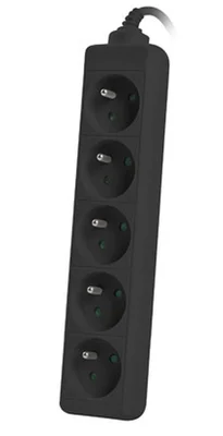 Lanberg power strip 1m, 5 sockets, for UPS system