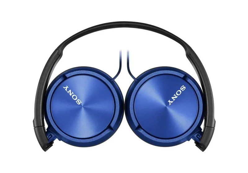 Слушалки Sony MDR-ZX310AP, с микрофон, жични, син