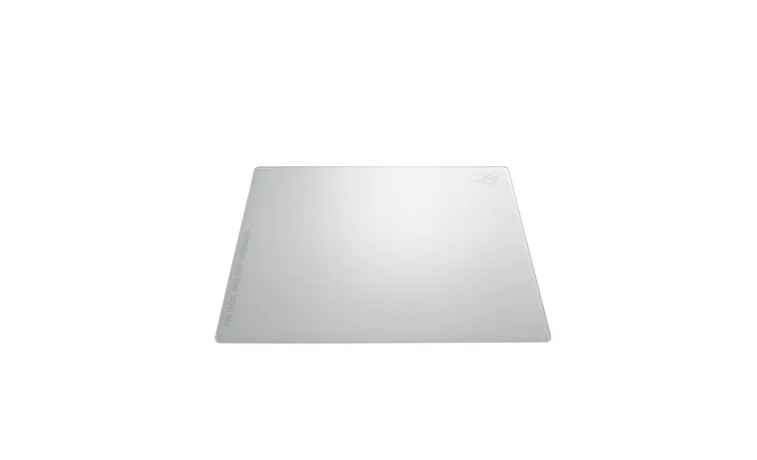 Геймърска подложка за мишка ASUS ROG Moonstone Ace L White, силикон и закалено стъкло, 540 x 440 x 25 mm