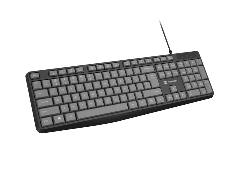 Клавиатура NATEC Nautilus SLIM, Black-Grey, US layout