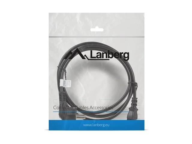 Захранващ кабел Lanberg CEE 7/7 към IEC 320 C13, 1.8m, VDE, черен