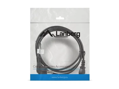 Захранващ кабел Lanberg CEE 7/7 към IEC 320 C13, 1.8m, VDE, черен