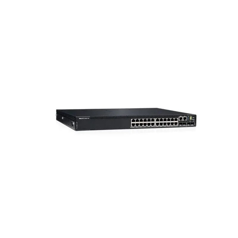 Dell EMC PowerSwitch N3224T-ON, 24x1G RJ-45, 4x10G SFP+, 2x100G QSFP28, 1xAC PSU, IO/PS, OS6, Lifetime Limited Hardware Warranty