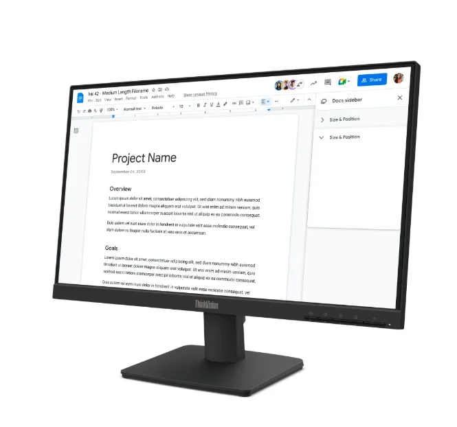Монитор Lenovo ThinkVision S22-4e – 21.5" IPS FHD, 100Hz