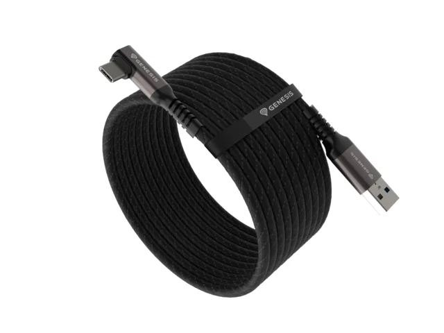 Genesis Cable USB-C(M)->USB-A(M) 3.1 GEN 1, 5GB/S PD15W VR, 5m, Black