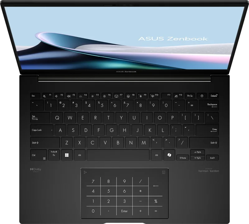 Asus Zenbook UM3406GA-QD246WNA, AMD Ryzen 7 445 ,2.0GHz (14MB Cache, up to 4.6GHz, 6 cores, 12 Threads), 14.0 OLED WUXGA(WU) 1920X1200 16:10,LPDDR5X 16GB ( on board ),512GB  SSD G4, Windows 11,  Jade Black, Sleev, no adapter