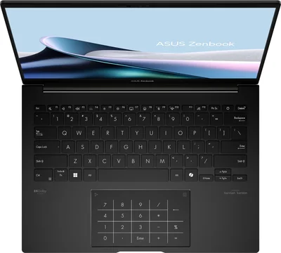 Asus Zenbook UM3406GA-QD246WNA, AMD Ryzen 7 445 ,2.0GHz (14MB Cache, up to 4.6GHz, 6 cores, 12 Threads), 14.0 OLED WUXGA(WU) 1920X1200 16:10,LPDDR5X 16GB ( on board ),512GB  SSD G4, Windows 11,  Jade Black, Sleev, no adapter