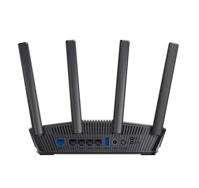 Asus Gaming Wireless Router RT-BE82U, BE6500, Dual-Band, Quad-Core 2.0GHz CPU, 256MB/1GB Flash/RAM, 4K-QAM, MLO, 2.5G quad-port, AiProtection Pro, Adaptive QoS, VPN, Instant Guard, IPTV, OFDMA, MU-MIMO, UTF-8 SSID, Port forwarding, AiMesh