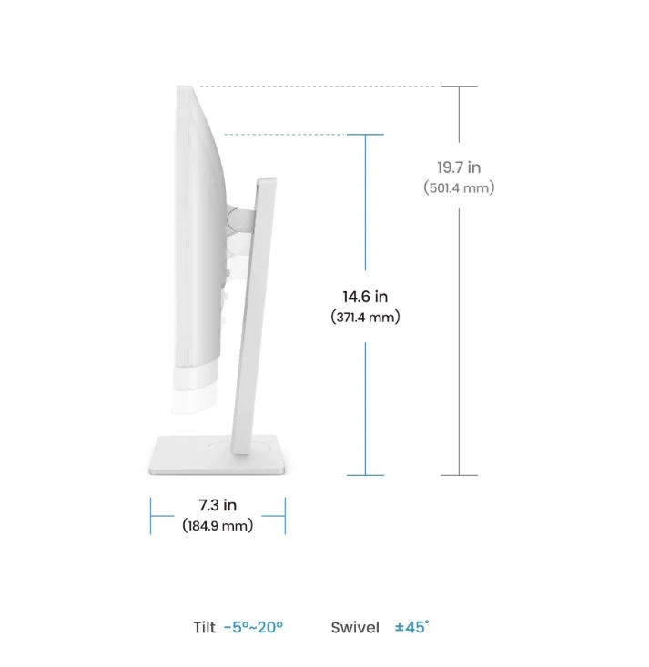 BenQ GW2486TC 24" IPS, FHD, 100Hz, 1920x1080, USB-C 65W, DP1.2x1, HDMI1.4x1, DP out, Speaker 2Wx2, Height Adjustable Stand, coding mode