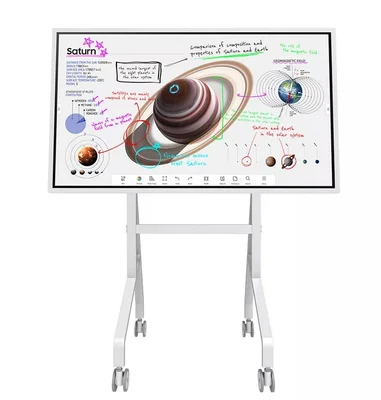 Neomounts Move Go Flip Rotational Mobile Floor Stand for Samsung Flip 55" en 65" (fast install, height adjustable)
