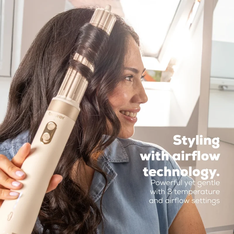 Beurer HT 100 Multistyler, Airstyler 5-in-1, Ceramic-tourmaline coating; Quiet up to 75 dB ; x 3 blower & temperature settings; storage bag & heat protection glove