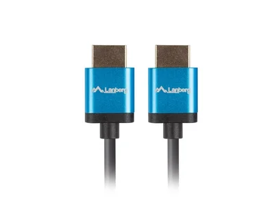 HDMI кабел Lanberg V2.0 1.8m 4K Slim черен