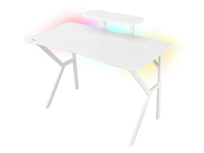 Геймърско бюро Genesis Holm 320 RGB, бяло