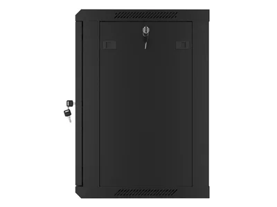 Lanberg rack cabinet 19" wall-mount 12U/600x450 for self-assembly with metal door black (flat pack)