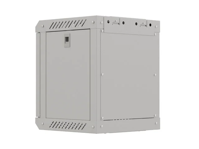 Lanberg rack cabinet 10" wall-mount 6U/300x300 (flat pack) with glass door grey