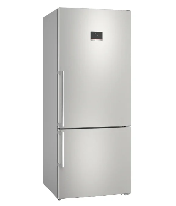 Bosch KGN76XIEP SER4, Free-standing fridge-freezer, Total No Frost, E, 186/75/80cm, 526l(406+120), 40dB, VitaFresh XXL, PerfectFit, Stainless steel with fingerprint protection