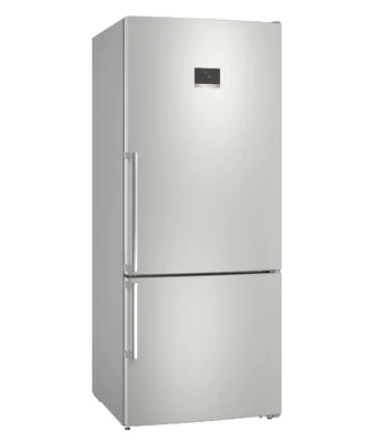Bosch KGN76XIEP SER4, Free-standing fridge-freezer, Total No Frost, E, 186/75/80cm, 526l(406+120), 40dB, VitaFresh XXL, PerfectFit, Stainless steel with fingerprint protection