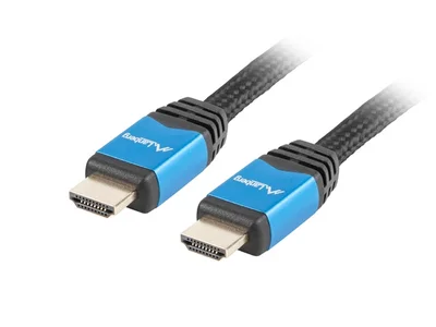 HDMI кабел Lanberg V2.0, 1m, черен, Premium
