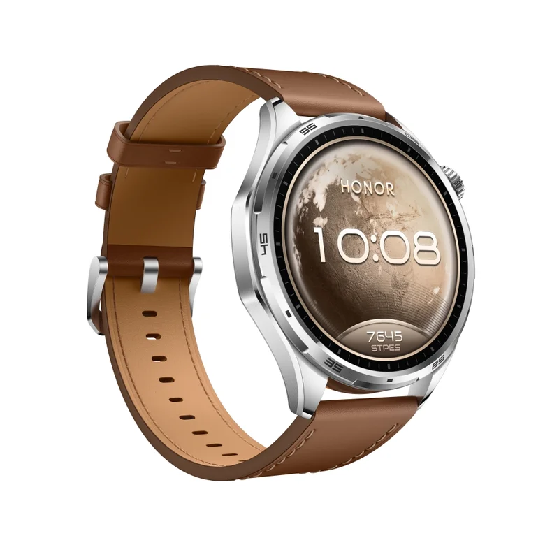 Honor Watch 6 Standard BT 32MB+4GB Twilight Brown Brown Leather Strap EU Version