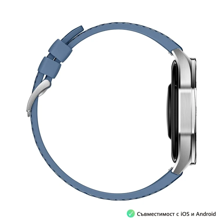 Huawei Watch GT5  Vili-B19W, 1.43", Amoled 466x466 PPI 326, BT5.2 BLE/BR/EDR, 5ATM, 524mAh, Screenshot sharing, support message input, message notifications, Battery life up to 14 days, Compatible with iOS and Android devices, Blue Woven
