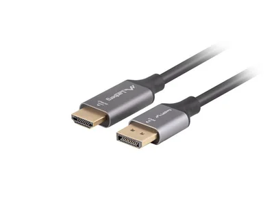 Lanberg display port (M)  -> HDMI(M) cable 1.8m, black