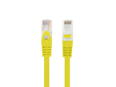 Lanberg patch cord CAT.6A U/UTP LSZH CU 0.25m Fluke Passed, Yellow