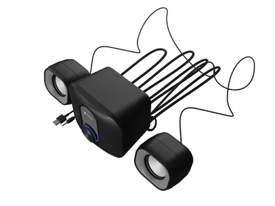 Тонколони NATEC Pug 2.1, 11 W, Черни