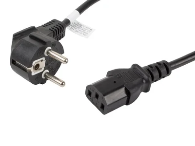 Захранващ кабел Lanberg CEE 7/7 към IEC 320 C13, 1.8m, VDE, черен