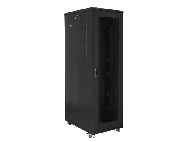 Lanberg rack cabinet 19" free-standing 42U/800x1000 (flat pack) with mesh door black