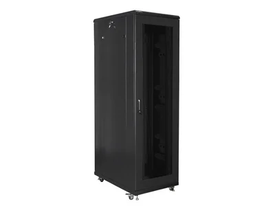 Lanberg rack cabinet 19" free-standing 42U/800x1000 (flat pack) with mesh door black