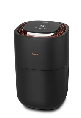 Beurer LB 300 plus Air humidifier- Natural cold evaporation technology, 3 fan speeds, up to 300 ml/h, up to 45 m2, WT 3l, Night mode and timer function
