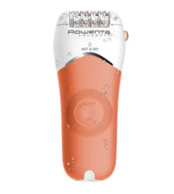 Rowenta EP4920F0, Wet & Dry Aquasoft, 3 in 1 epilator/ shaver/ trimmer, advanced epilation technology, 24 hygenic stainless steel tweezers & 0.8mm tweezers opening, hair guiding system, 31mm head, soft touch body, removable head, cordless use, 40min auto
