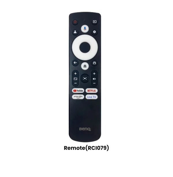BenQ TK705STi Home Entertainment Projector, 4K UHD (3840x2160), 3000 ANSI lumens, 0.8 Throw Ratio, Auto Vertical Keystone, CinematicColor, Bluetooth 5.2, HDMI x2, USB-A, USB-C (PD 30W), 2x8W Speaker, OS Google TV, SmartRemote App, 3.8kg, Silver