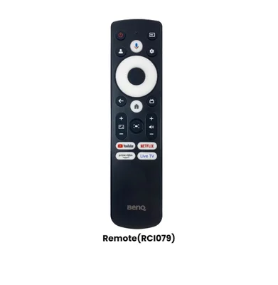 BenQ TK705STi Home Entertainment Projector, 4K UHD (3840x2160), 3000 ANSI lumens, 0.8 Throw Ratio, Auto Vertical Keystone, CinematicColor, Bluetooth 5.2, HDMI x2, USB-A, USB-C (PD 30W), 2x8W Speaker, OS Google TV, SmartRemote App, 3.8kg, Silver
