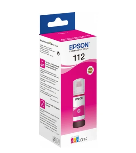 Мастило EPSON 112 EcoTank Magenta пигментно 70ml