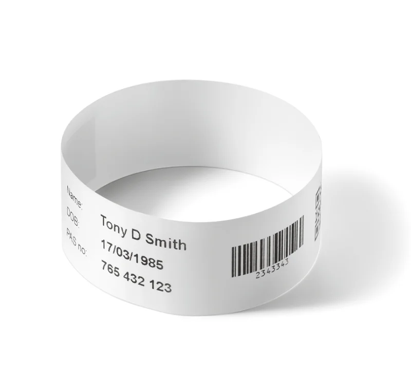 Brother Wristband Adult Adhesive 279mmx25mm (PK OF 5)